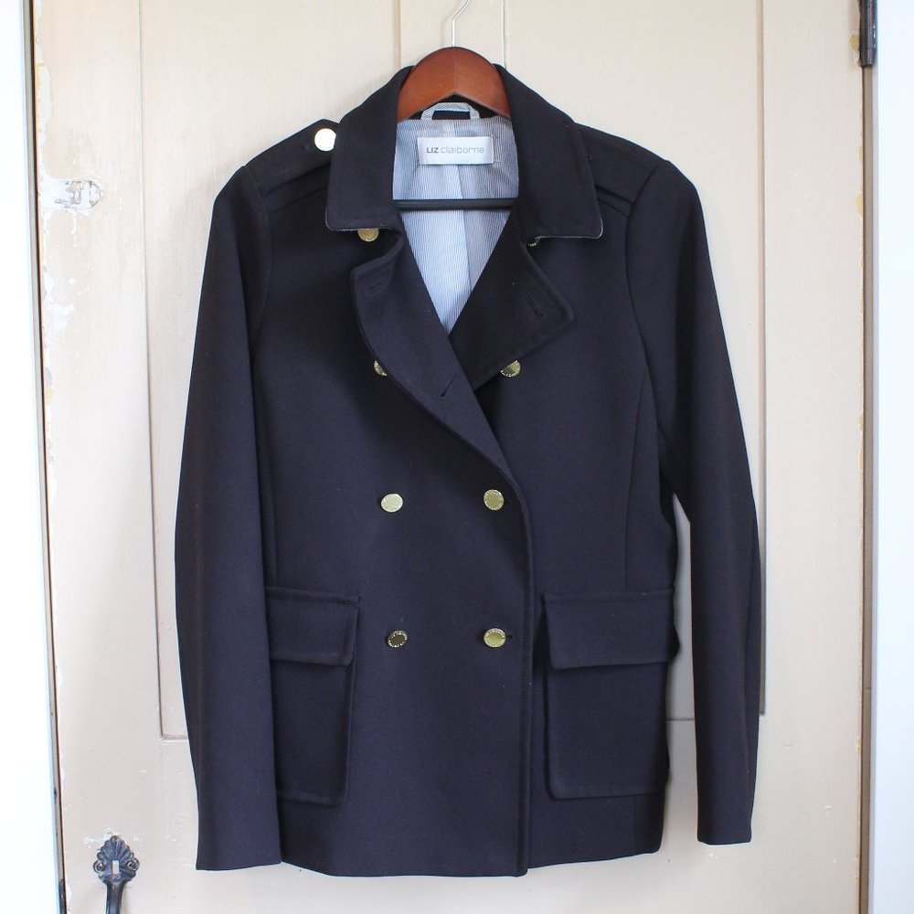 Liz Clairborne Double Breasted Blazer Size M